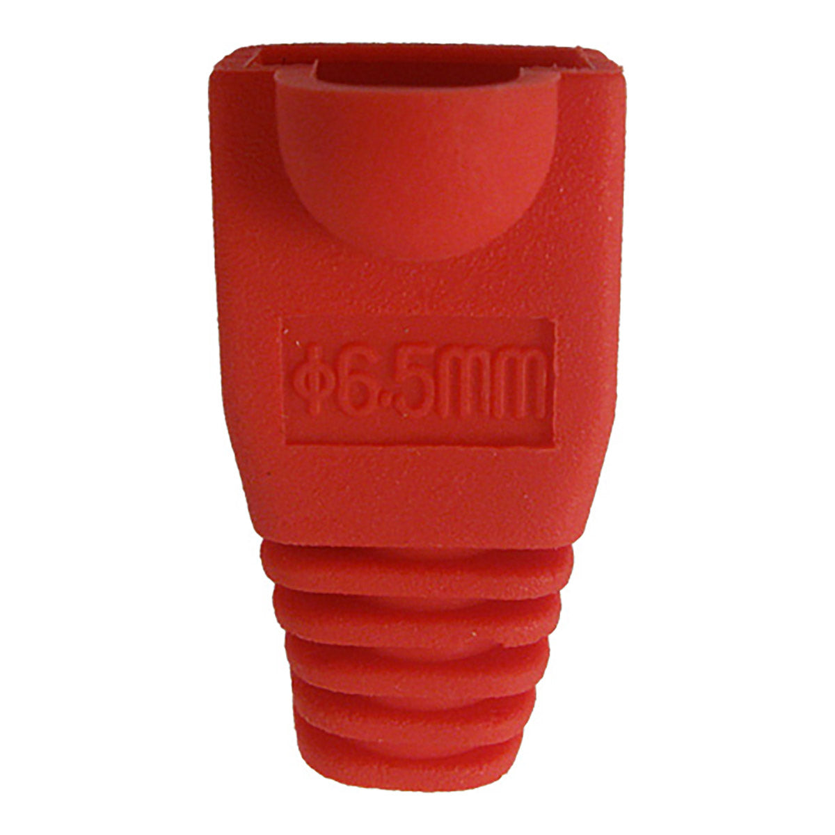 Bota deslizable RJ45, CAT5E/CAT6 - Rojo Paquete de 10