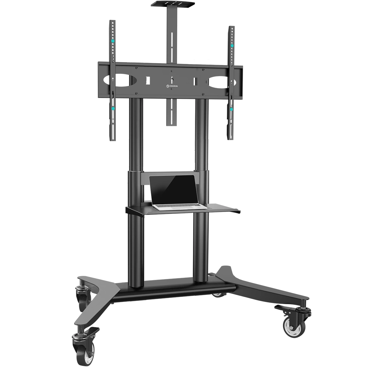 Mobile TV stand for TVs 55"-90", Max 198 lbs