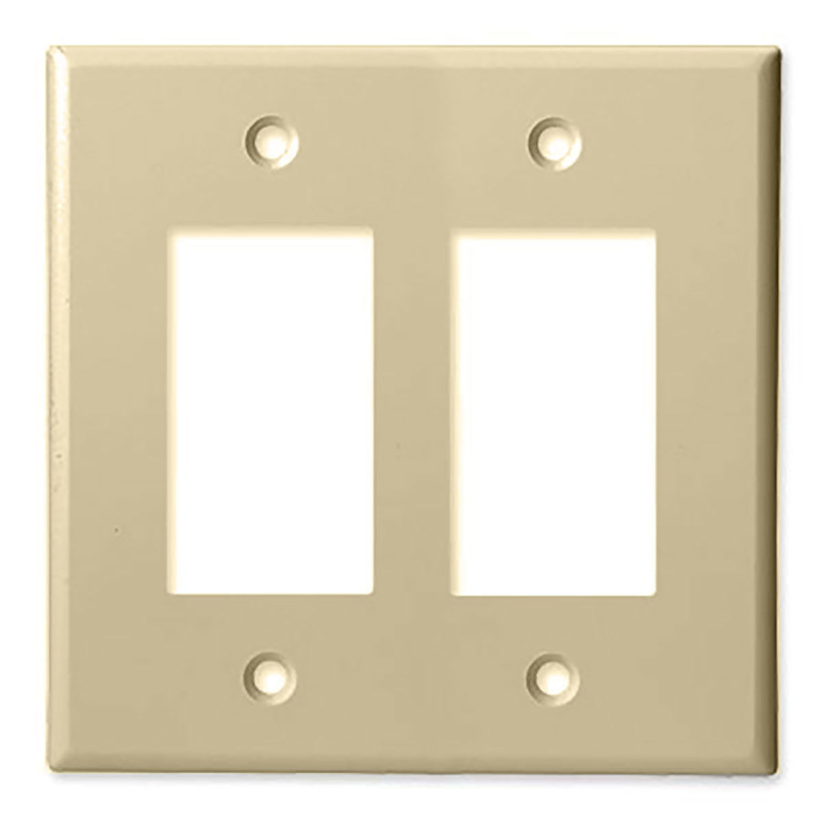 Doble - Estilo Decorador - Placa Frontal - Marfil