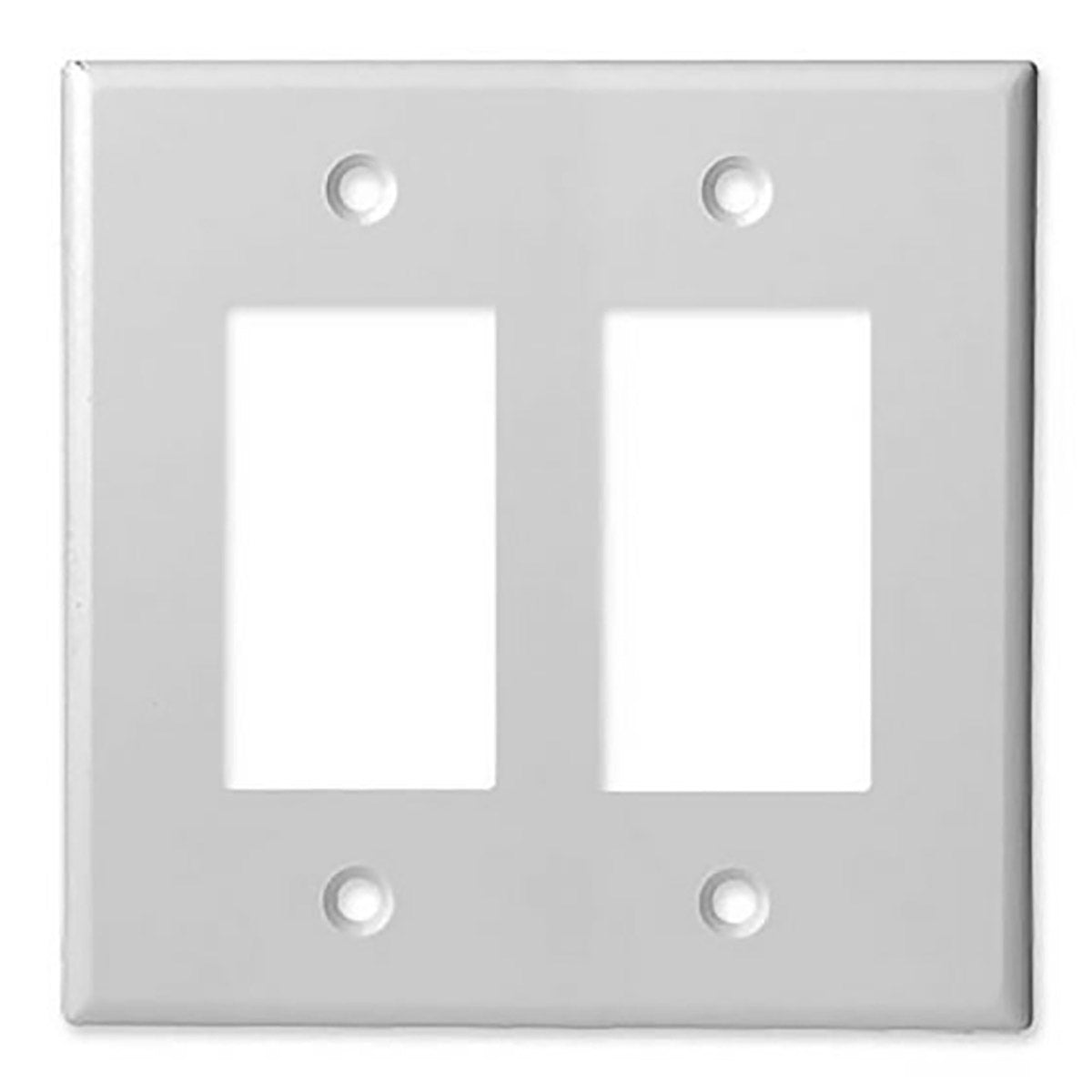 Placa frontal doble decorador - Blanca