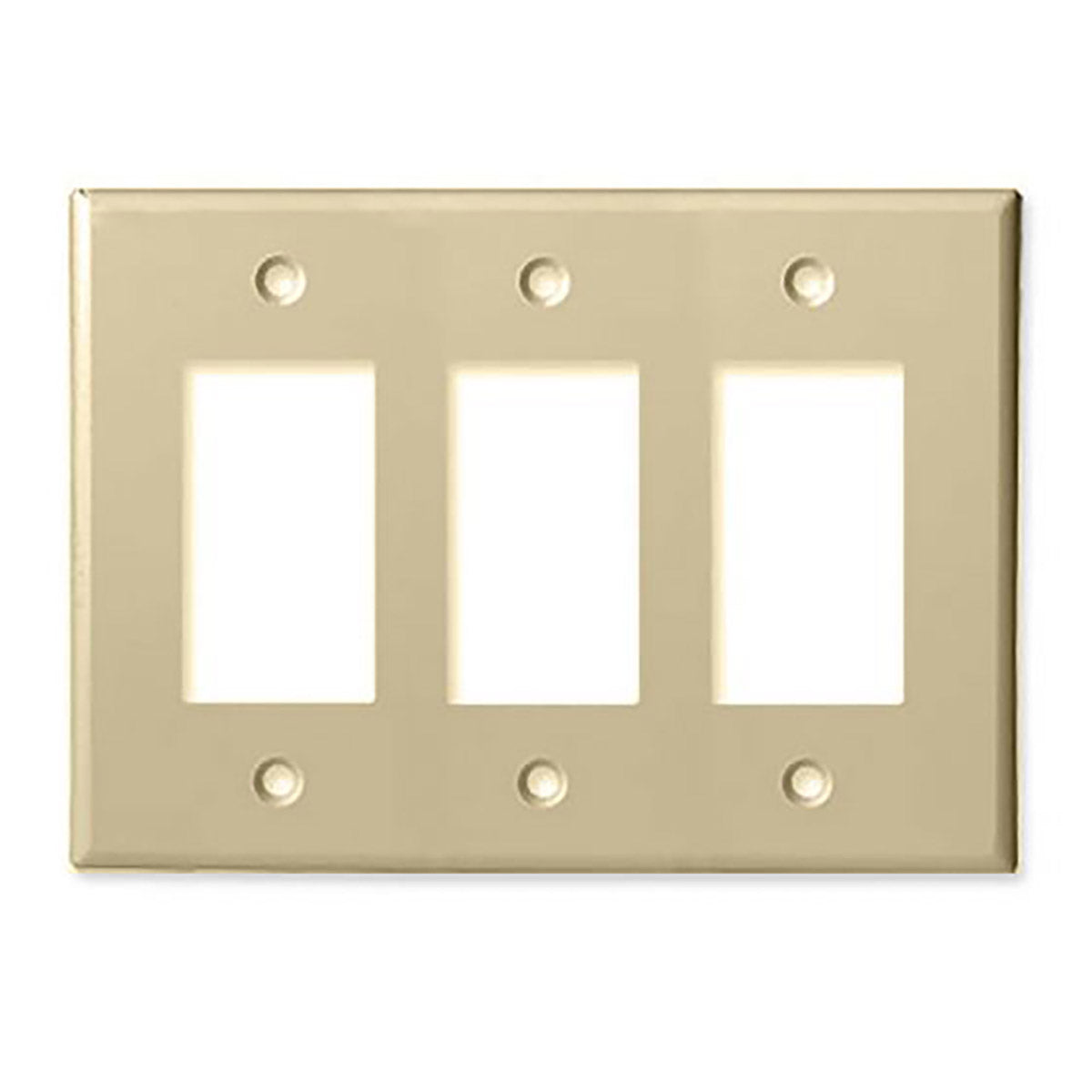 Grupo Triple - Estilo Decorador - Placa Frontal - Marfil