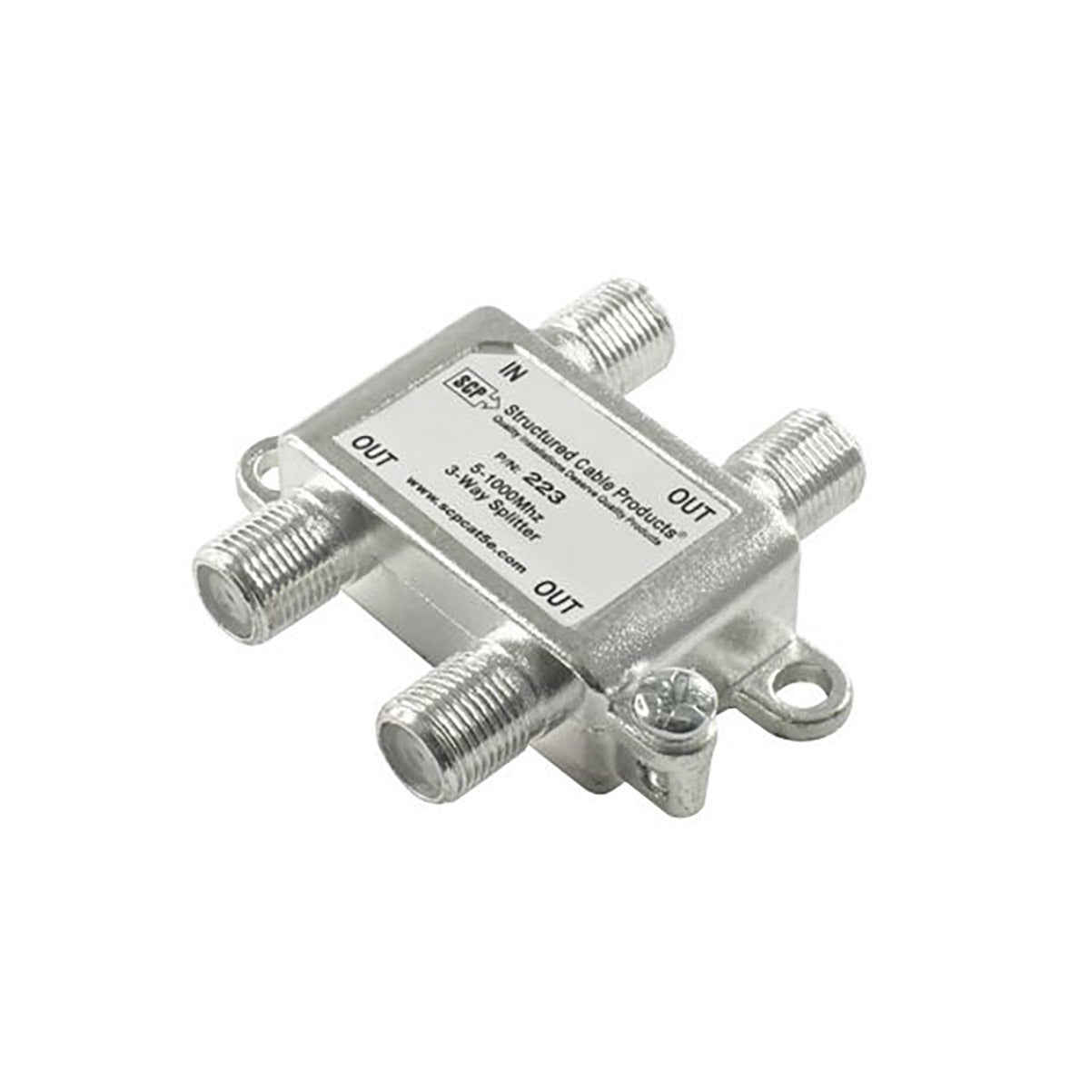 Distribuidor (splitter) de CATV de 3 vías 5-1.000 Mhz