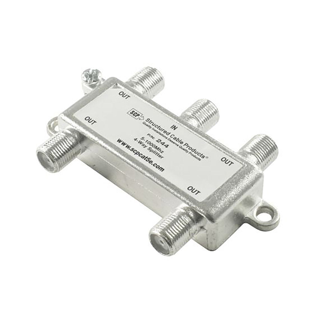Divisor CATV de 4 vías 5-1.000 Mhz
