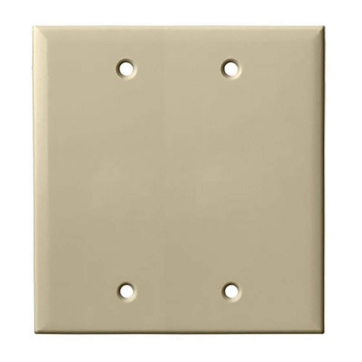 Placa ciega de pared doble - Marfil