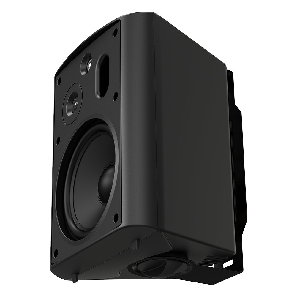 6.5" 3-Way Outdoor Patio Speaker Pair 150W, Optional 70V Tap, IP54 Rated - Black AP640