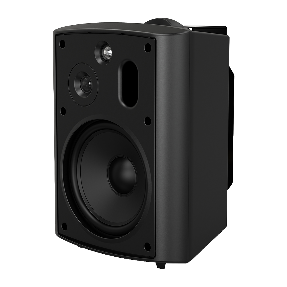 6.5" 3-Way Outdoor Patio Speaker Pair 150W, Optional 70V Tap, IP54 Rated - Black AP640