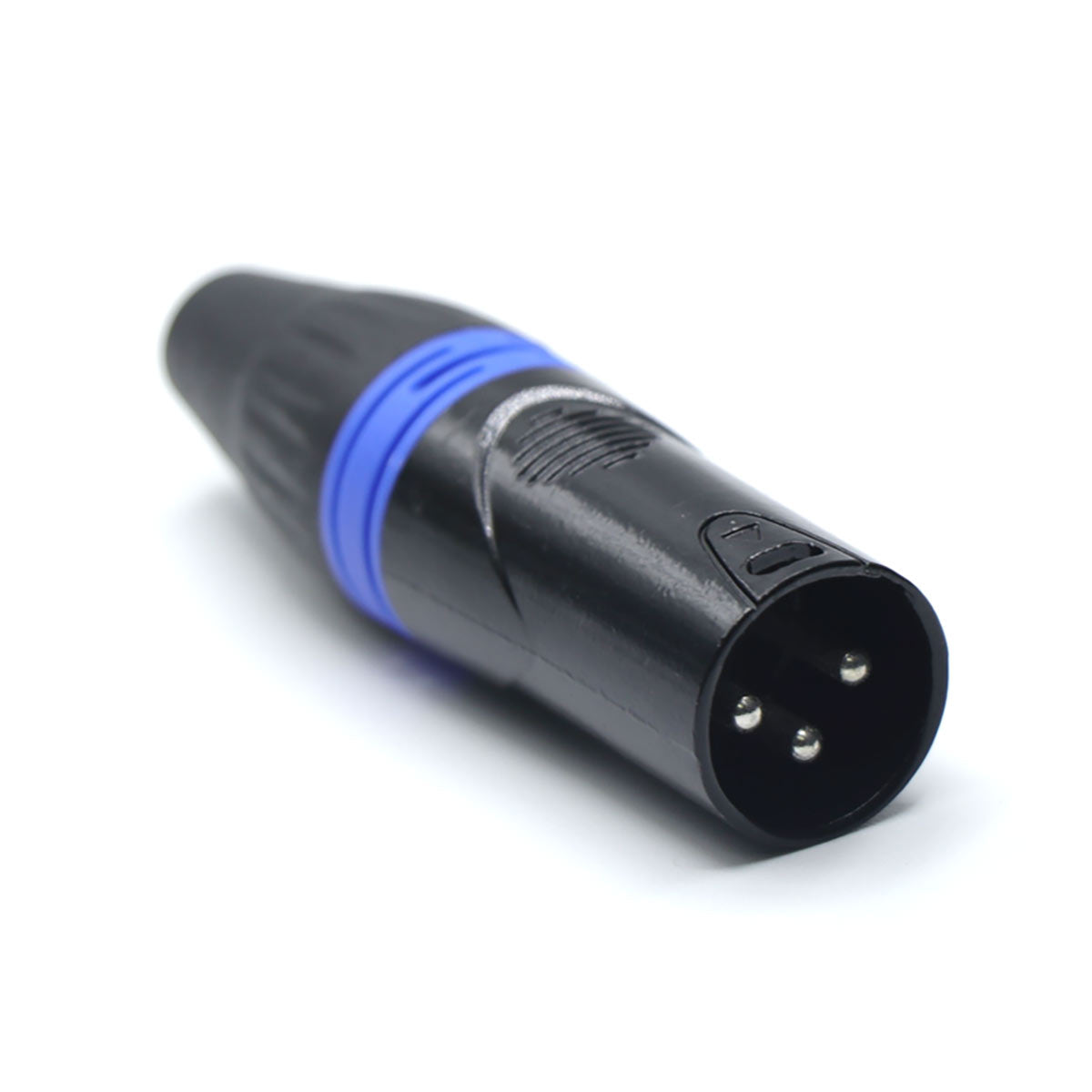 XLR macho con anillo azul