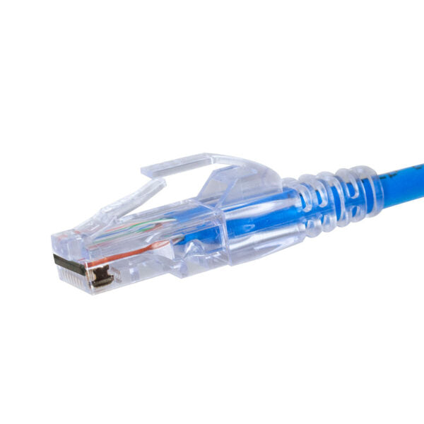 S45-1501P – Simply45® ProSeries Cat5e Unshielded Pass-Through RJ45 Modular Plugs with Cap45® 50 pc Clamshell