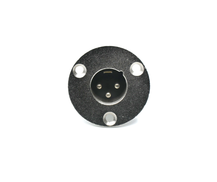 XLR Macho Redondo para Montaje en Panel