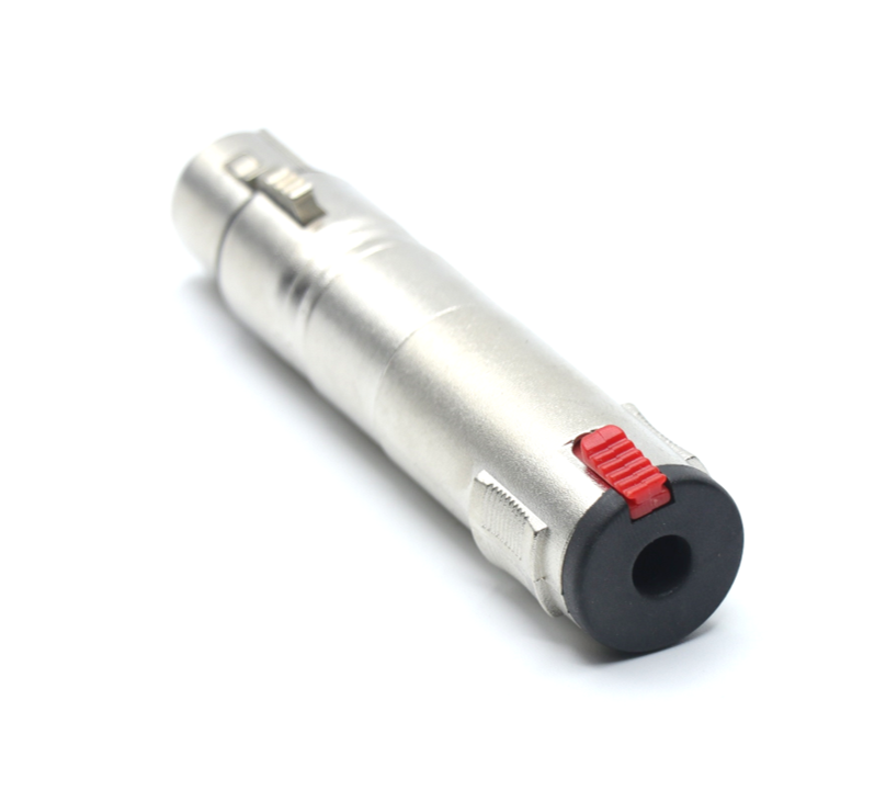 Adaptador XLR hembra a jack estéreo hembra de 1/4"