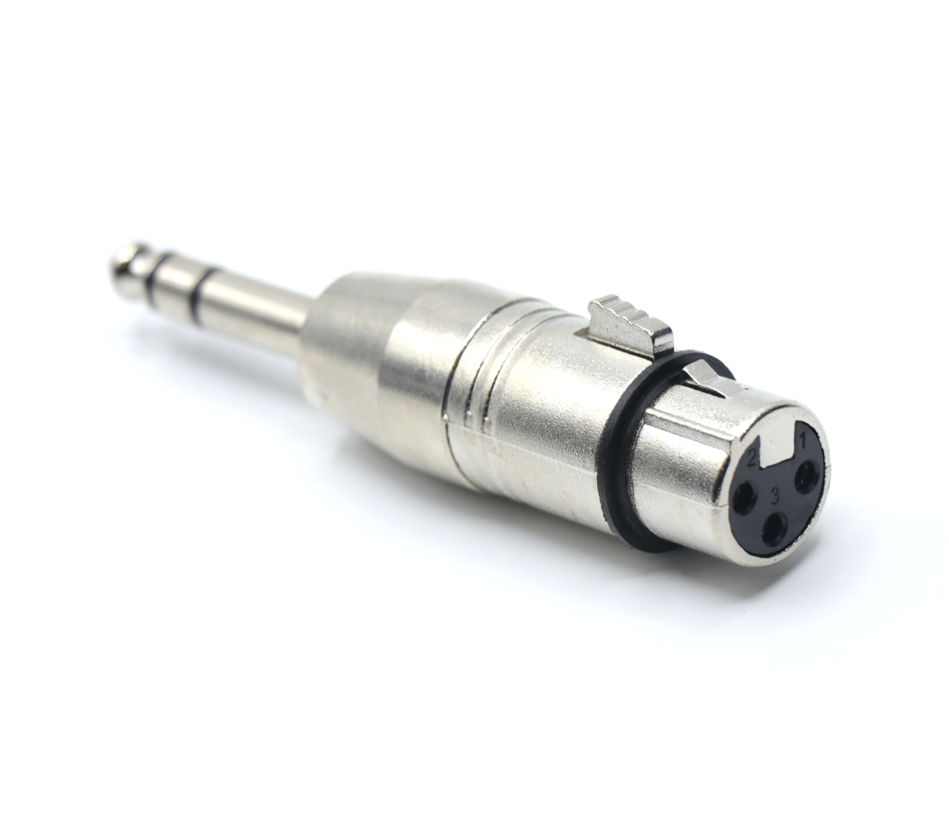 Adaptador de estéreo de 1/4" a XLR hembra