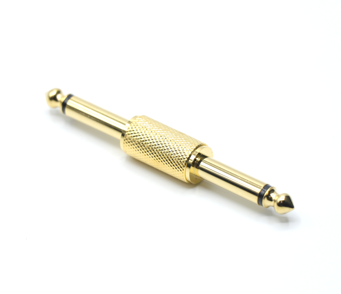 Acoplador Mono Macho de 1/4" a Mono Macho de 1/4"