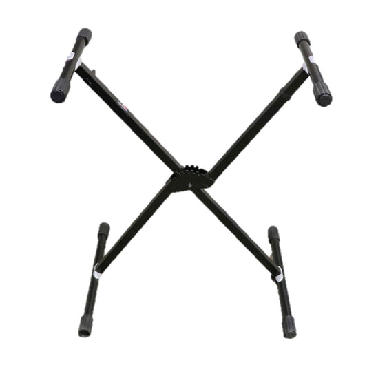 Single Brace Adjustable X-Style Keyboard Stand with One Handed Adjustment