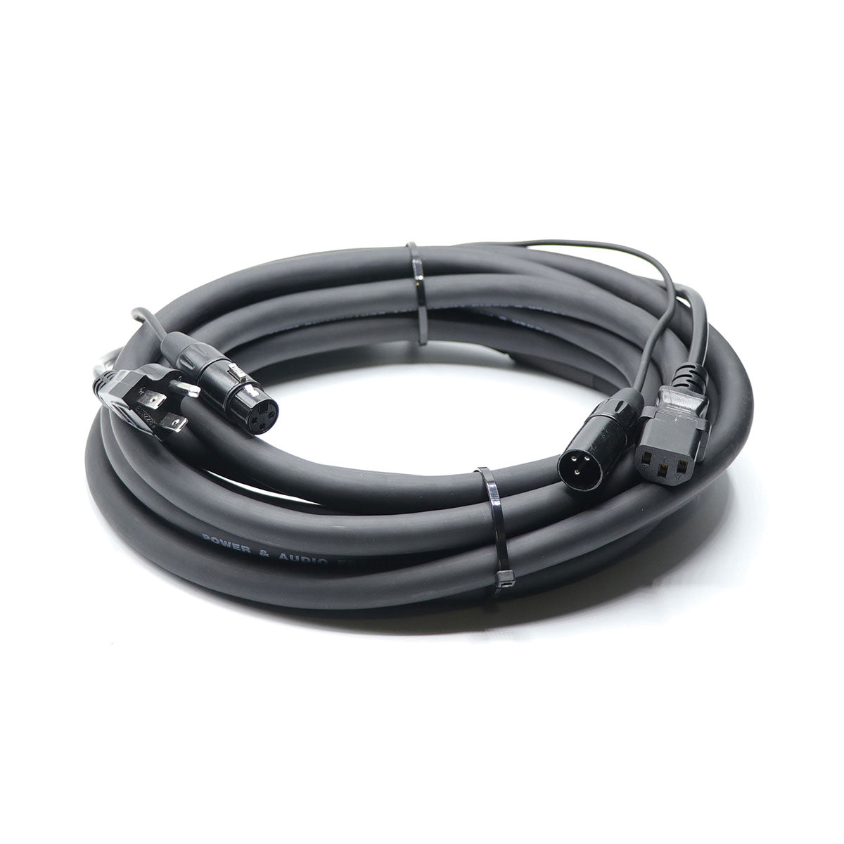 Serpiente combinada XLR y alimentación de CA