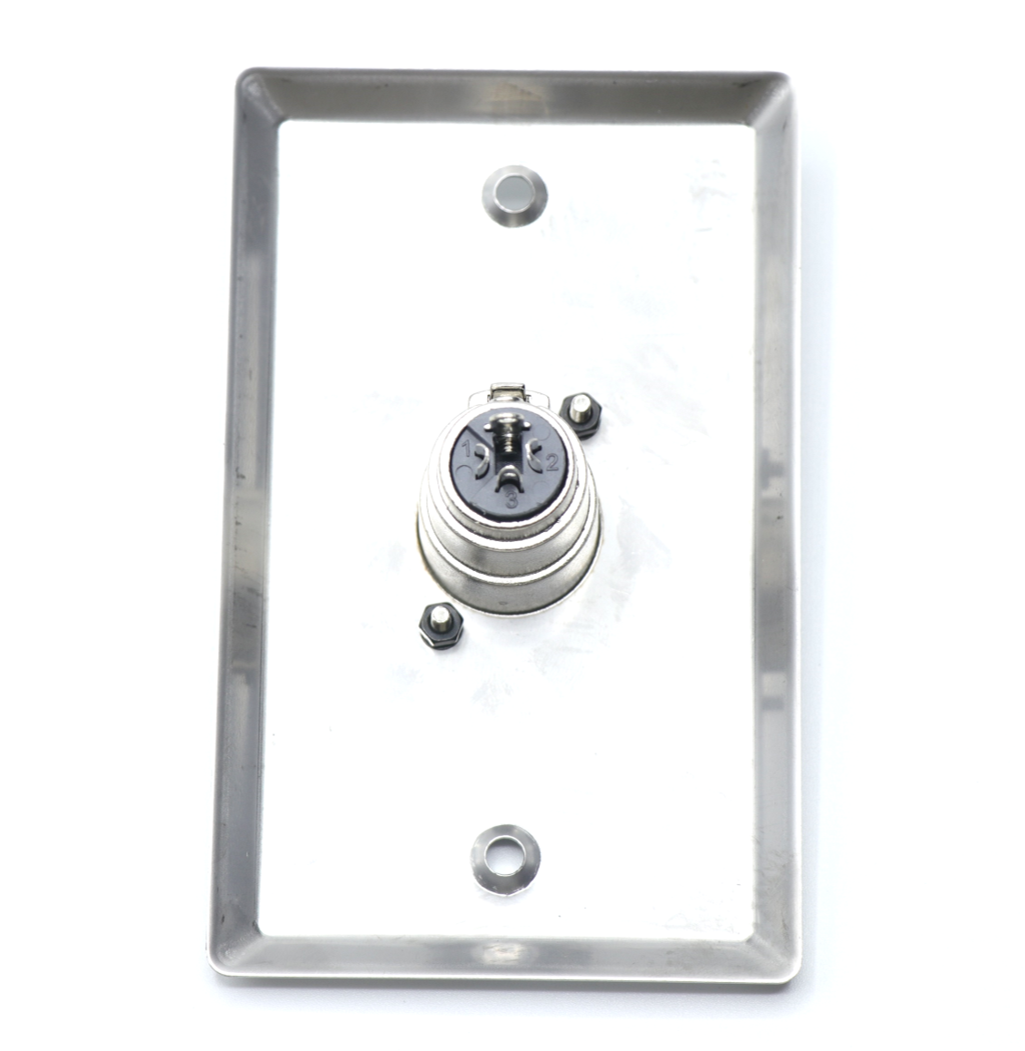 Placa de pared XLR hembra
