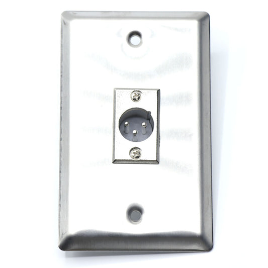 XLR Male Wall Plate