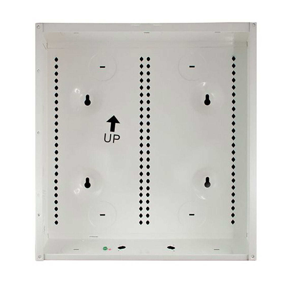 14" Metal Structure Can Panel with Cover - White