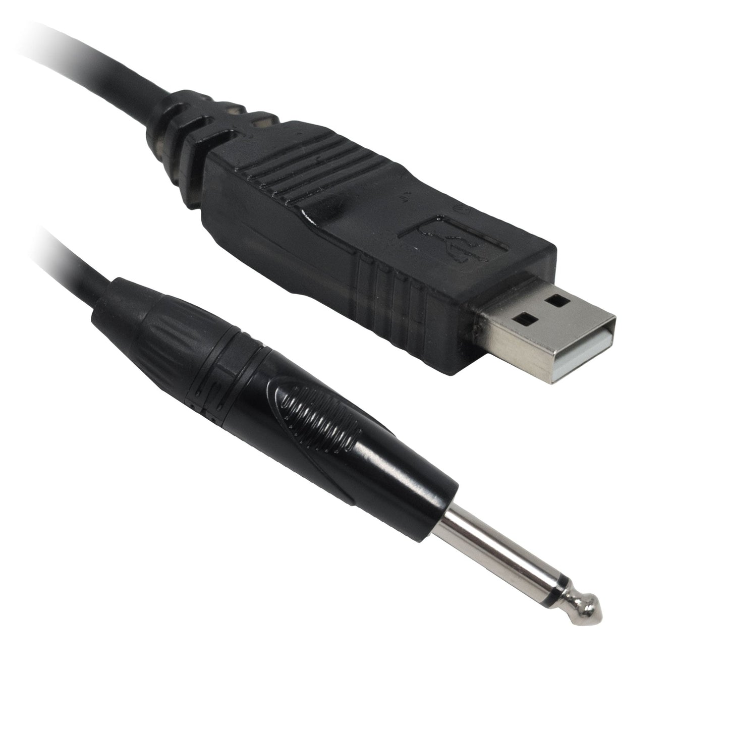 Cable USB a instrumento mono de 1/4"
