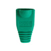 Botas RJ45 de Deslizamiento (CAT5E/CAT6) – Serie 015 - Verdes, Paquete de 10