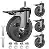 5" Mobile Heavy Duty TV Cart Casters