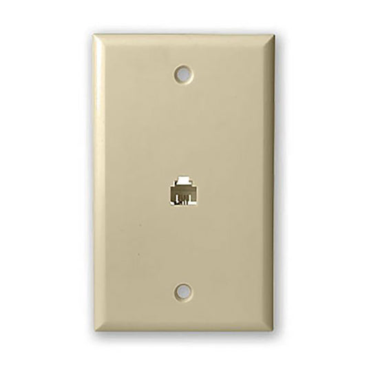 Telephone Flush Mount - Wall Plate - Ivory