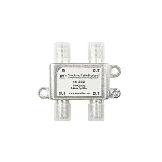 CATV 3-Way Splitter 5-1,000 Mhz