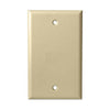 Single Gang Blank Wall Plate - Almond