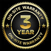 3 Year On-Site Warranty