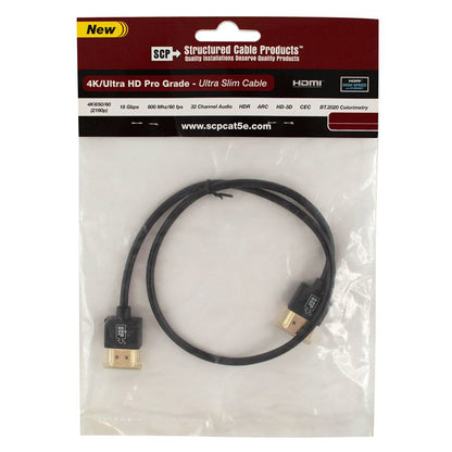 HDMI Ultra Slim Cable with Ethernet - 1.6 ft