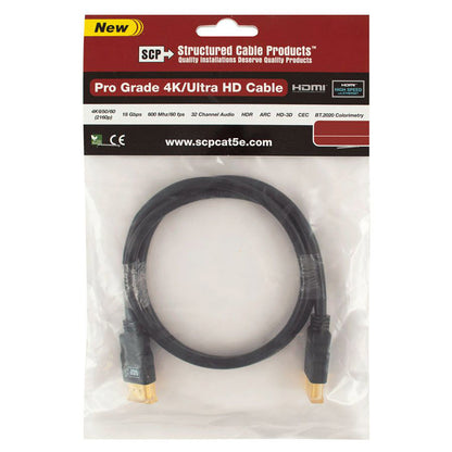 HDMI 4K/Ultra HD Cable with Ethernet - 3 ft