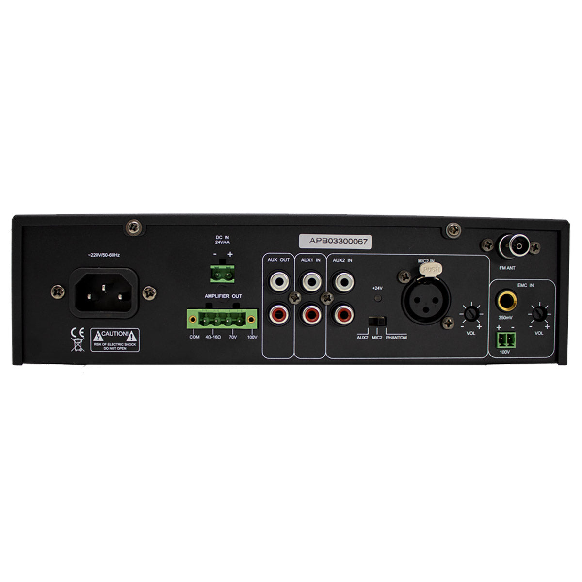 Compact 120W Mixer Amplifier with Bluetooth