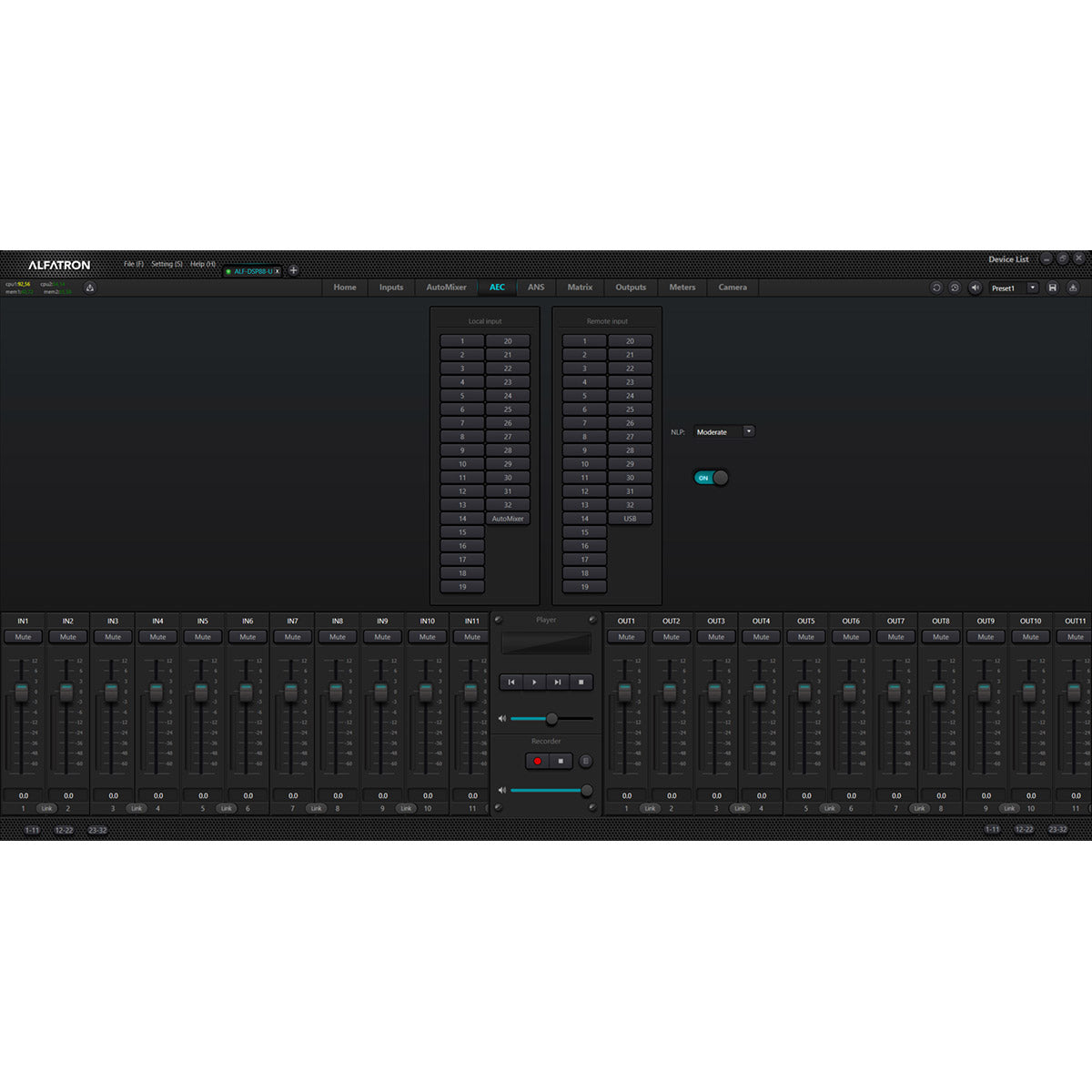 8x8 Audio Digital Sound Processor