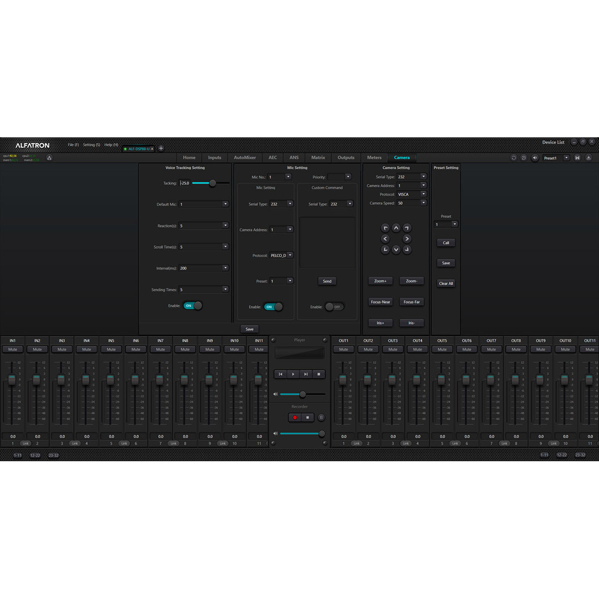 8x8 Audio Digital Sound Processor