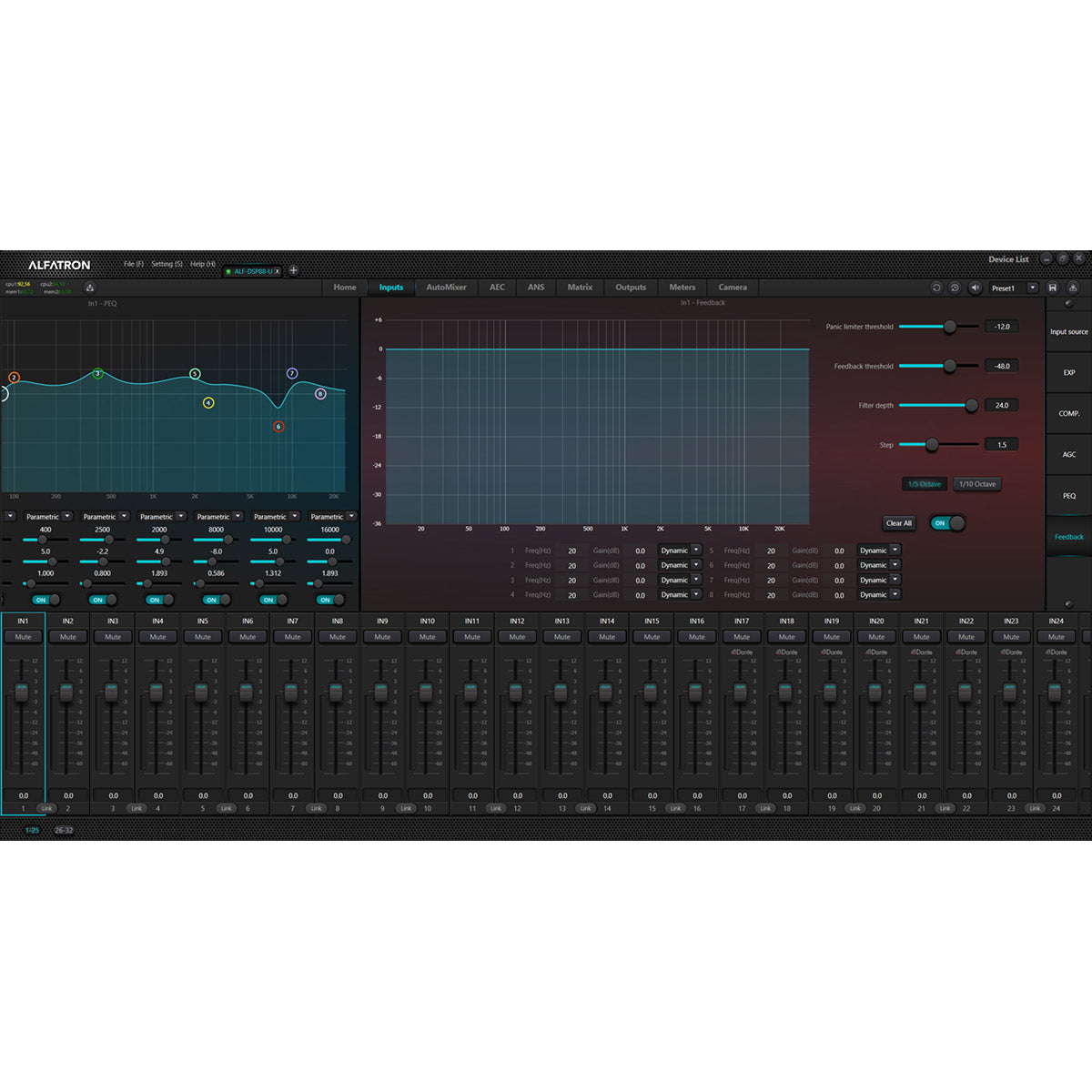 8x8 Audio Digital Sound Processor