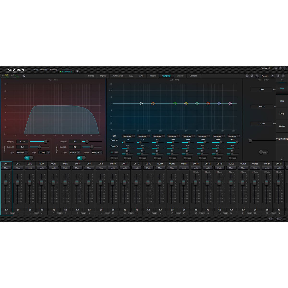 8x8 Audio Digital Sound Processor