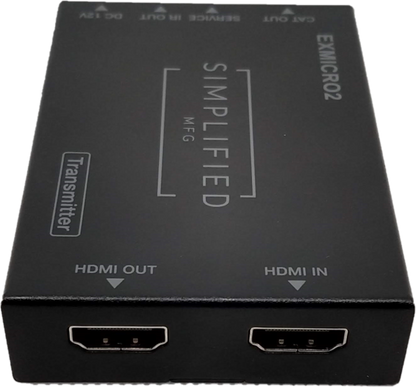 EXMICRO2 50m HDR 4K HDMI Extender with IR Control from Display to Source