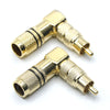 2PK Right Angle Male RCA Connector