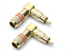 2PK Right Angle Male RCA Connector