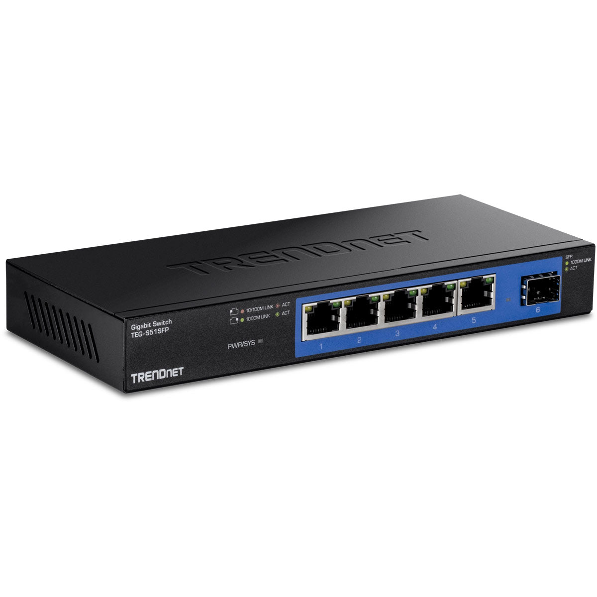 5-Port Gigabit Switch with SFP Slot