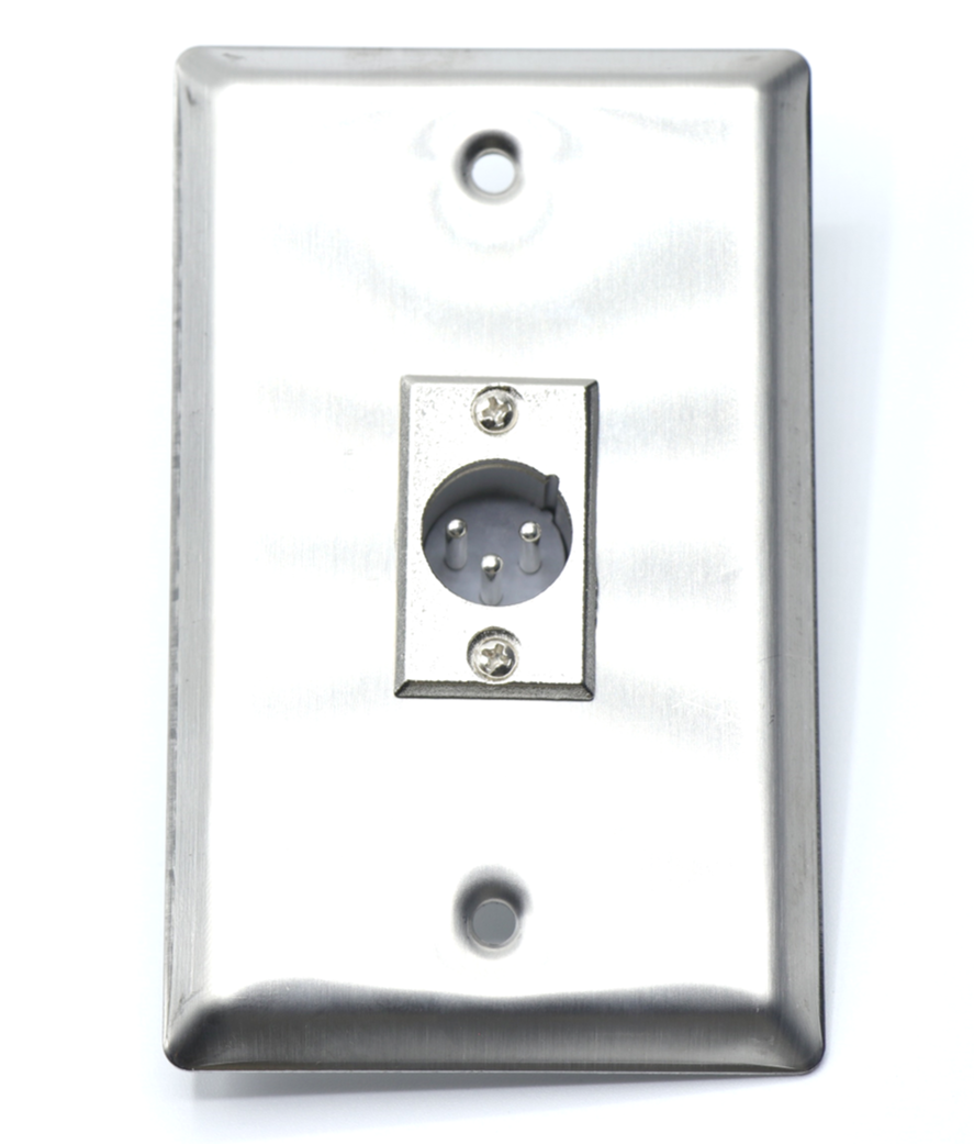 XLR Male Wall Plate