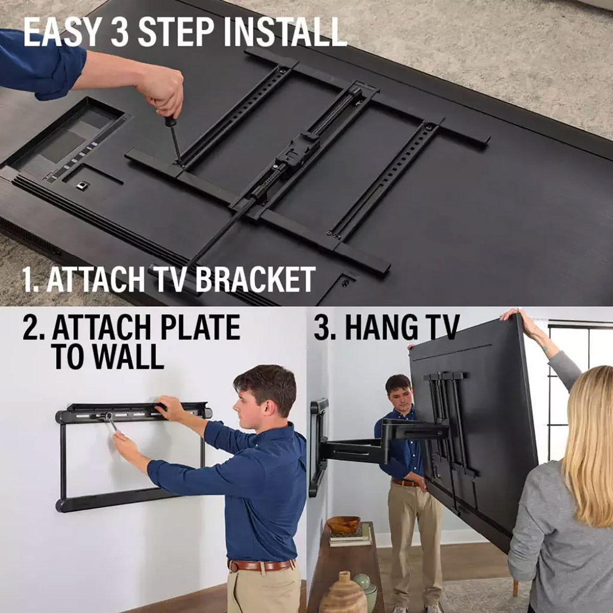 VLF828 - Advanced Full-Motion 4D® + Shift™ TV Wall Mount for TVs 42"-90"