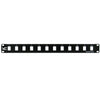 Blank Patch Panel - 12-Port - Black