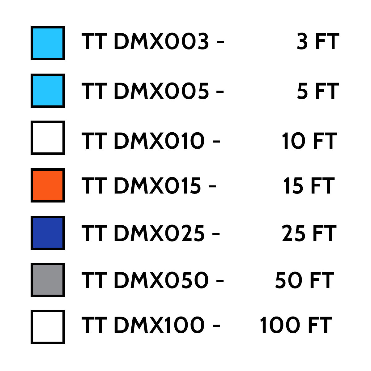 3 Pin DMX Cable