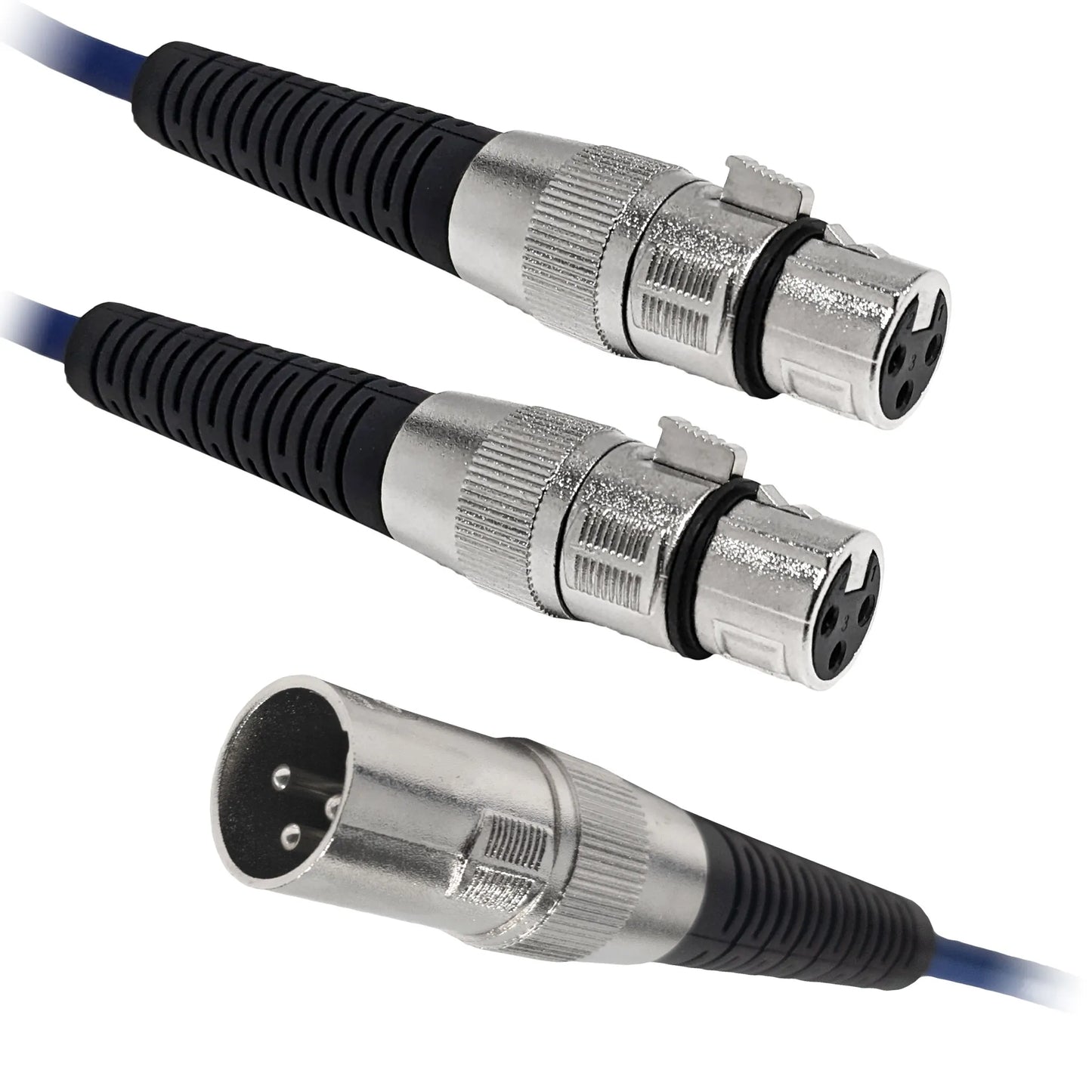 XLR Male to (2) XLR Female Balanced Cable