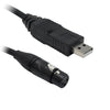 XLR to USB Female 3 Pin Microphone Cable