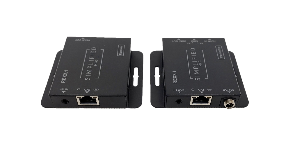 REX2.1 Compact 4K (24/25/30Hz.)/1080p (60Hz.) HDMI Extender Kit Over Single CAT Cable (50m/70m) 4K & 1080p