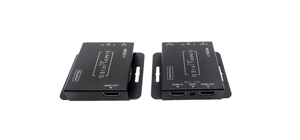 REX2.1 Compact 4K (24/25/30Hz.)/1080p (60Hz.) HDMI Extender Kit Over Single CAT Cable (50m/70m) 4K & 1080p