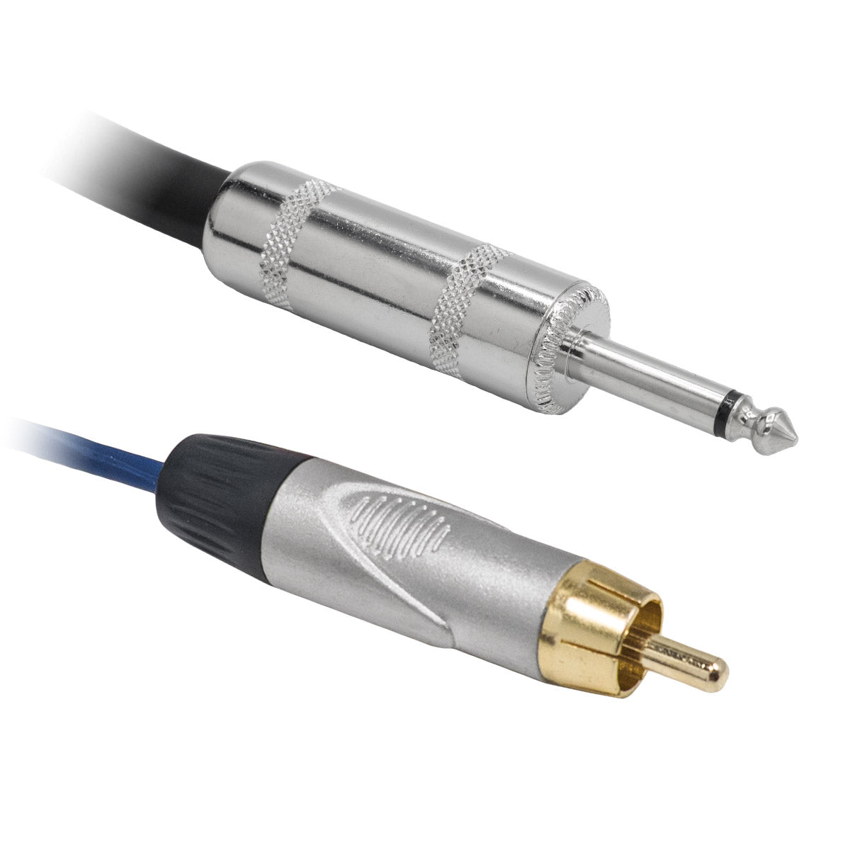 RCA Male to 1/4" Mono Male Patch Cable