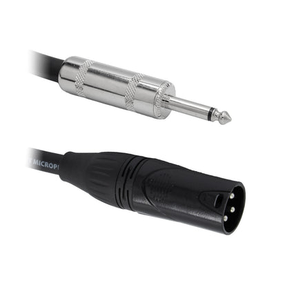 XLR Male to 1/4" Mono Patch Cable