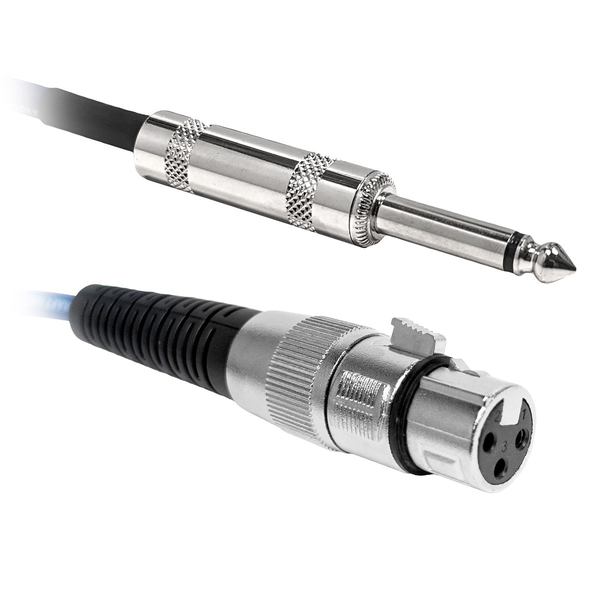 XLR Female to 1/4" Male Mono Patch Cable